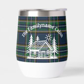 Custom Cabin Wine Tumbler met thermische isolatie (Links)