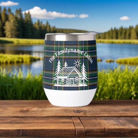 Custom Cabin Wine Tumbler met thermische isolatie