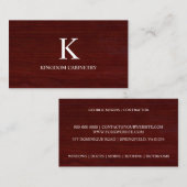 Custom Cabinets Business Card Template Visitekaartje (Voorkant / Achterkant)