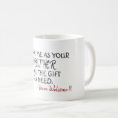 Custom cadeau idee voor broer zus grappige koffie koffiemok (Voorkant rechts)