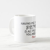 Custom cadeau idee voor broer zus grappige koffie koffiemok (Voorkant links)