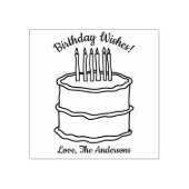 Custom Cake Speciale Wensen Rubberstempel (Afrduk)
