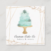 Custom Cakes Bakkerij Visitekaartje QR-code (Voorkant)