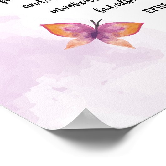 Custom Calligraphy Prayer Poster, Eph. 1:18-21 Poster (Hoek)