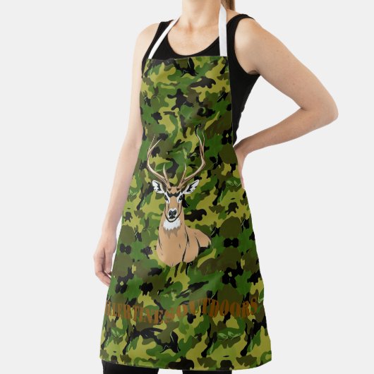 Custom camo Apron, Medium Schort (Insitu)