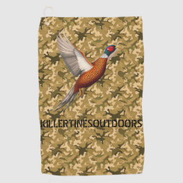 Custom camo golf ball towel golfhanddoek