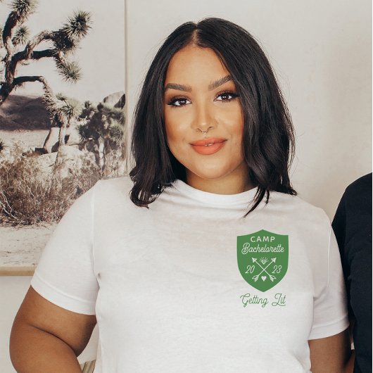 Custom Camp Bachelorette Party Getting Lit T-shirt