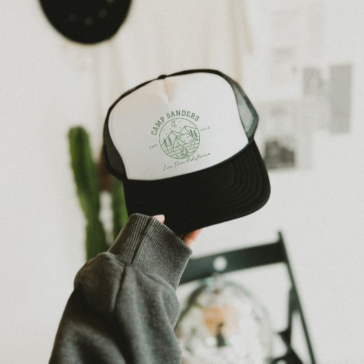 Custom Camp Bachelorette Trucker Hoed Trucker Pet