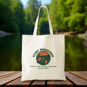 Custom Camp Lake Bachelorette Trip Groen Tote Bag