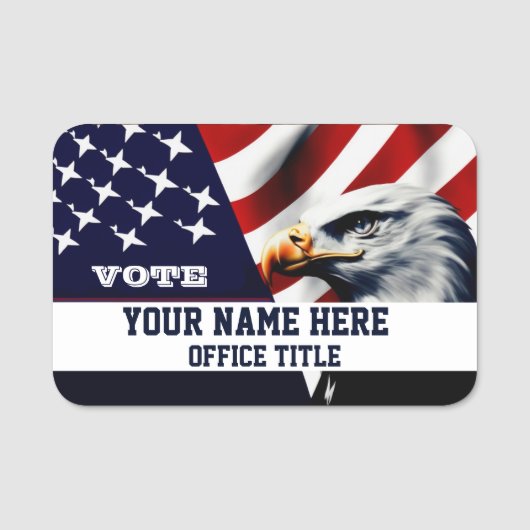 Custom Campaign Name Template Naamplaatje (Voorkant)