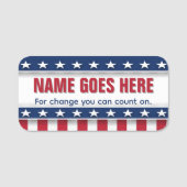 Custom Campaign Personalized Name Naamplaatje (Voorkant)