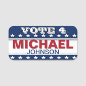 Custom Campaign Personalized Name Naamplaatje (Voorkant)