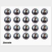 Custom Campaign Photo Ronde Sticker (Vel)