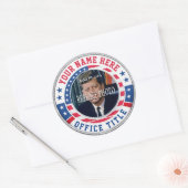 Custom Campaign Photo Ronde Sticker (Envelop)