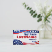 Custom Campaign Template Business Card Visitekaartje (Staand voorkant)