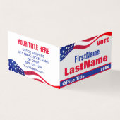 Custom Campaign Template Business Card Visitekaartje (Buitenkant)