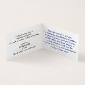 Custom Campaign Template Business Card Visitekaartje (Binnen)