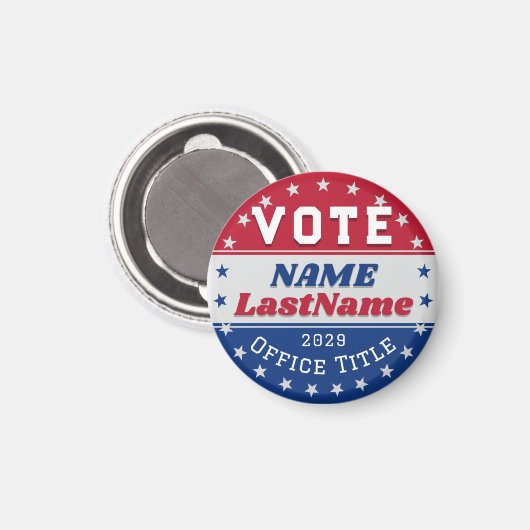 Custom Campaign Template for Elections Magneet (Voorkant / Achterkant)