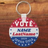 Custom Campaign Template for Elections Sleutelhanger (Achterkant)