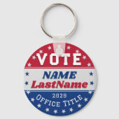 Custom Campaign Template for Elections Sleutelhanger (Achterkant)