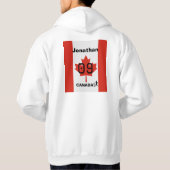 Custom Canada Athletic Heritage Wear Hoodie (Achterkant)