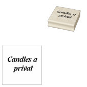 Custom Candle Business Rubber Stamp – Elegante BH Rubberstempel (Gestempeld)