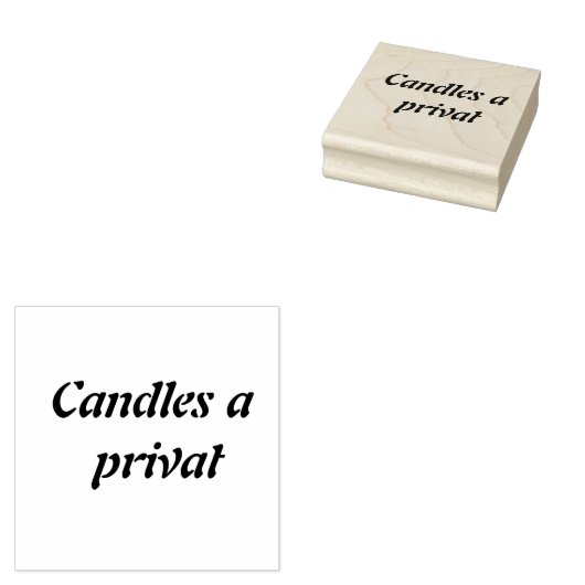 Custom Candle Business Rubber Stamp – Elegante BH Rubberstempel (Gestempeld)