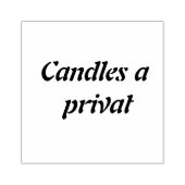 Custom Candle Business Rubber Stamp – Elegante BH Rubberstempel (Afrduk)