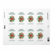 Custom Candy Cane Merry Christmas Gift Label (Full Sheet)