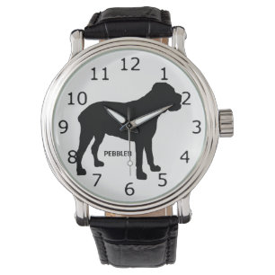 CUSTOM Cane Corso Hond Silhouet Horloge