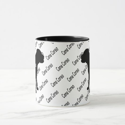 CUSTOM Cane Corso Hond Silhouet Mok (Midden)