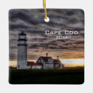 Custom Cape Cod Lighthouse Travel 2 Foto Modern Keramisch Ornament