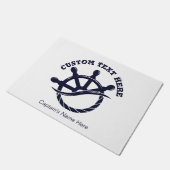 Custom Captain Boat Nautical Gift Deurmat (Schuin)