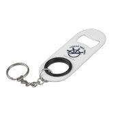 Custom Captain Boat Nautical Gift Mini Flessenopener (Voorkant Gekanteld)