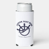 Custom Captain Boat Nautical Gift Seltzer Blikjeskoeler (Seltzer Voorkant)