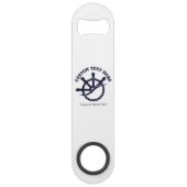 Custom Captain Boat Nautical Gift Speed Flessenopener (Voorkant)