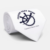 Custom Captain Boat Nautical Gift Stropdas (Opgerold)