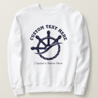 Custom Captain Boat Nautical Gift Trui