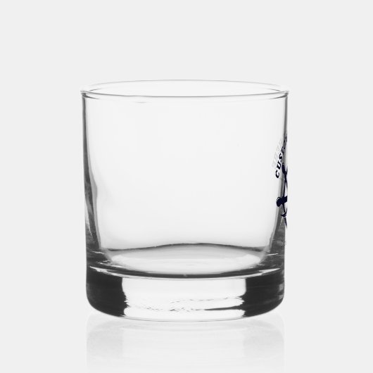 Custom Captain Boat Nautical Gift Whisky Glas (Links)