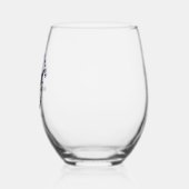 Custom Captain Boat Nautical Gift Wijnglas Zonder Voet (Links)