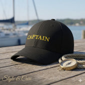 Custom CAPTAIN Embroidered Baseball Cap