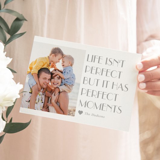 Custom Caption Editable Color Modern Holiday Card Feestdagenkaart