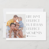 Custom Caption Editable Color Modern Holiday Card Feestdagenkaart (Voorkant)