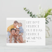 Custom Caption Editable Color Modern Holiday Card Feestdagenkaart (Staand voorkant)