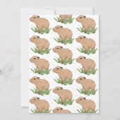 Custom Capy Baby Boy Capybara Pun Baby shower Kaart (Achterkant)