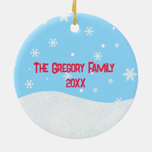 Custom Capy Feestdagen Grappig Cute Capybara Pun Keramisch Ornament (Achterkant)