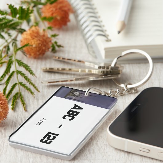 Custom Car licentie Bord Sleutelhanger (Voorkant Rechts)