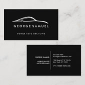 Custom Car Repair & Modern Auto Detailing  Visitekaartje (Voorkant / Achterkant)