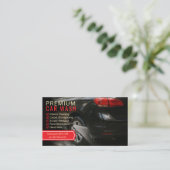Custom Car Wash Visitekaartjes – Professionele Aut (Staand voorkant)