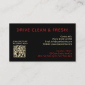Custom Car Wash Visitekaartjes – Professionele Aut (Achterkant)